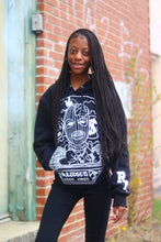 Load image into Gallery viewer, BLACK KNOWLEDGE HOODIE
