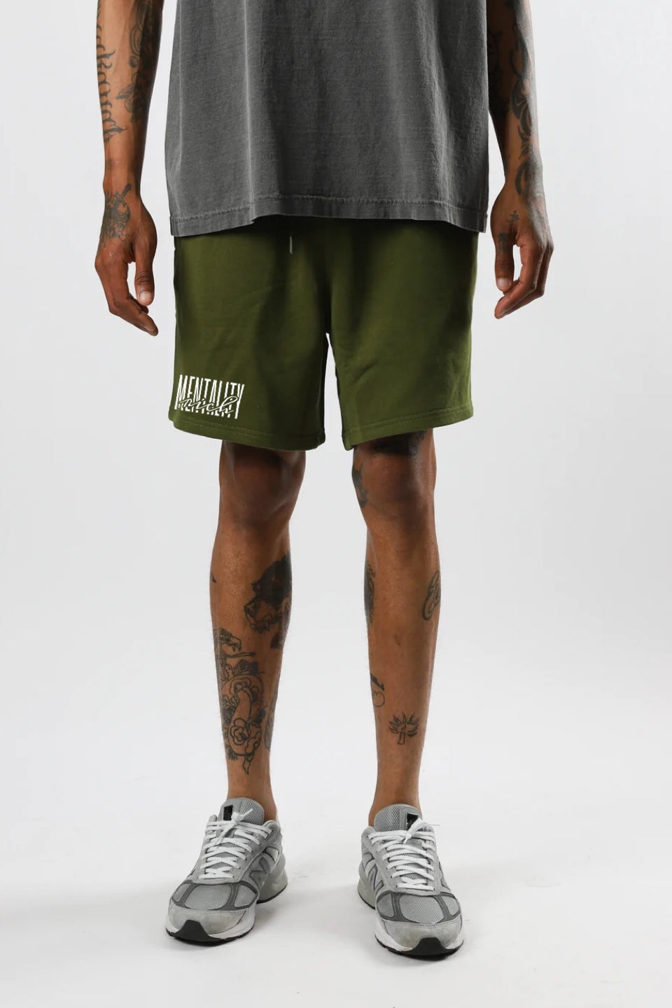 OLIVE GREEN RM SHORTS